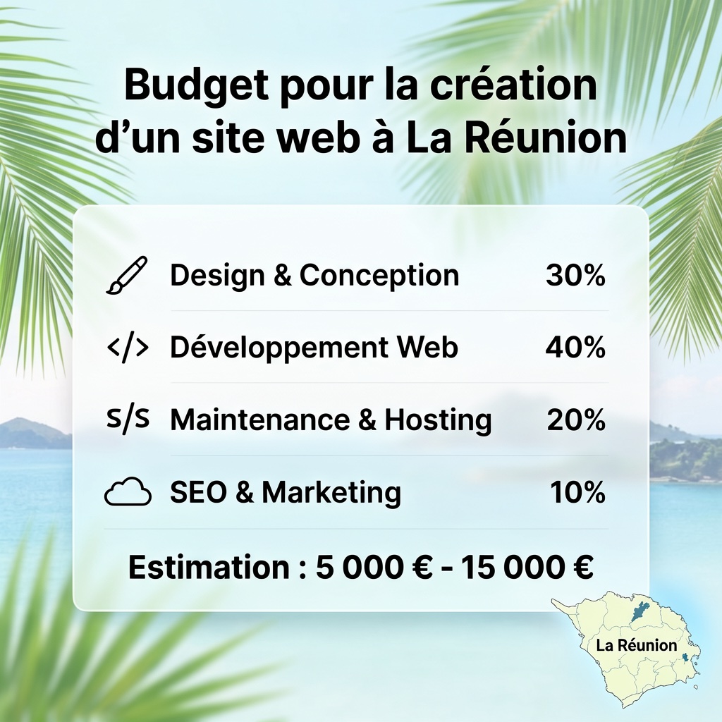 Calcul du budget pour la création d'un site web à La Réunion